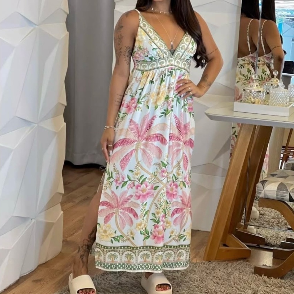 FARM Rio Tropical Dream Long Dress Size L
